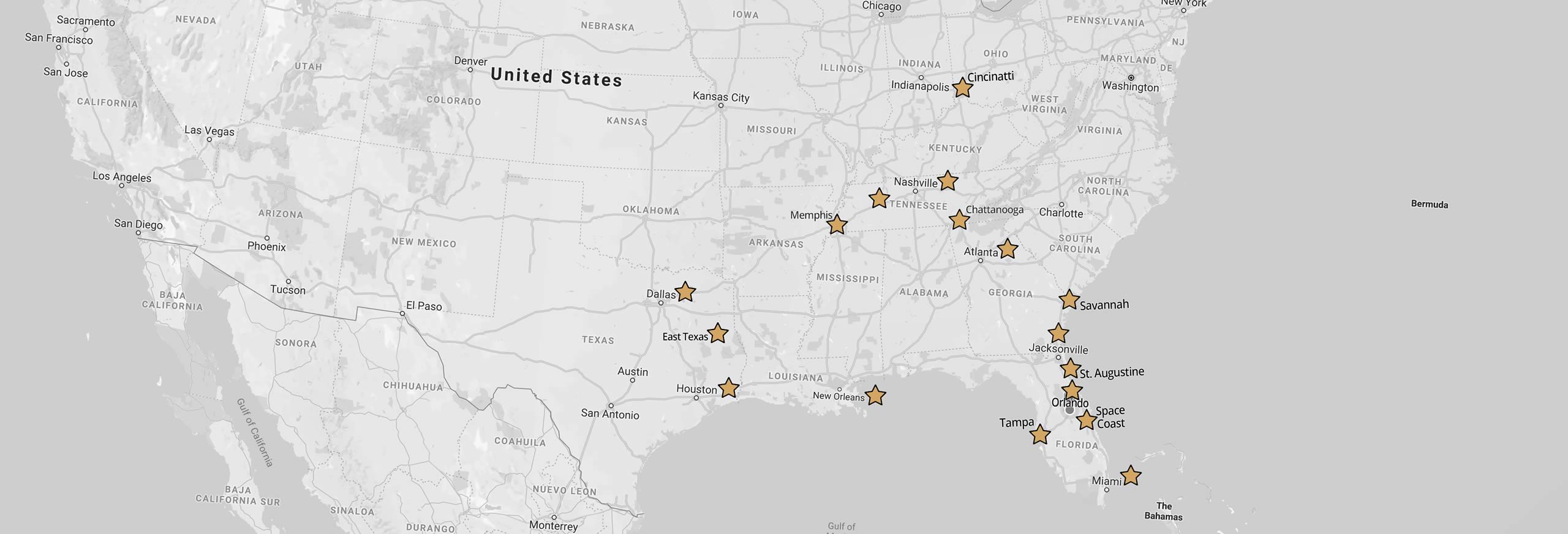 Sensational Ceremonies Service Map